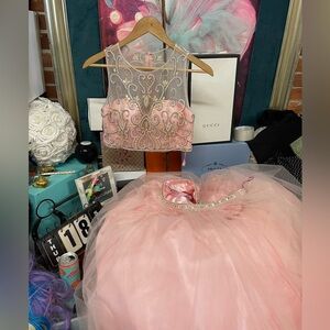 Blush prom sec quince dress